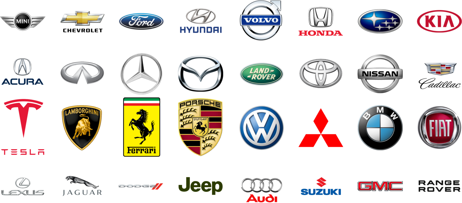 Car brands we service - Range Rover, Honda, Kia, GMC, Nissan, BMW and more